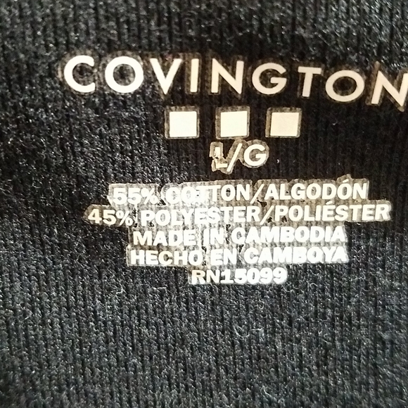 Covington Long Sleeves Ribbed Shirt Size L - Picture 10 of 12